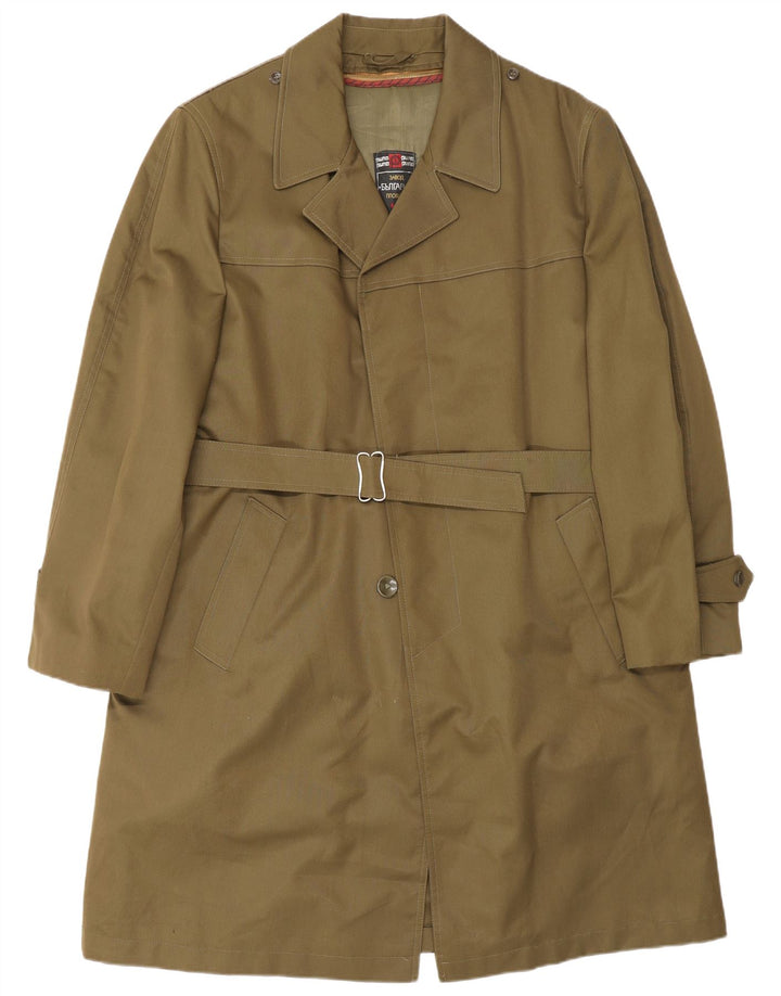 Vintage męski trencz UK 40 Large Khaki