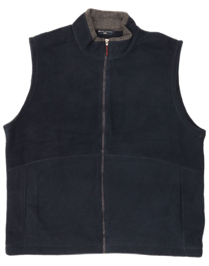 Męska kamizelka polarowa Marks & Spencer UK 42 XL, granatowa, poliester