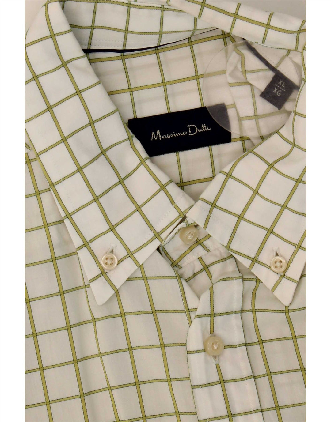 Koszula męska Massimo Dutti XL w białą kratkę