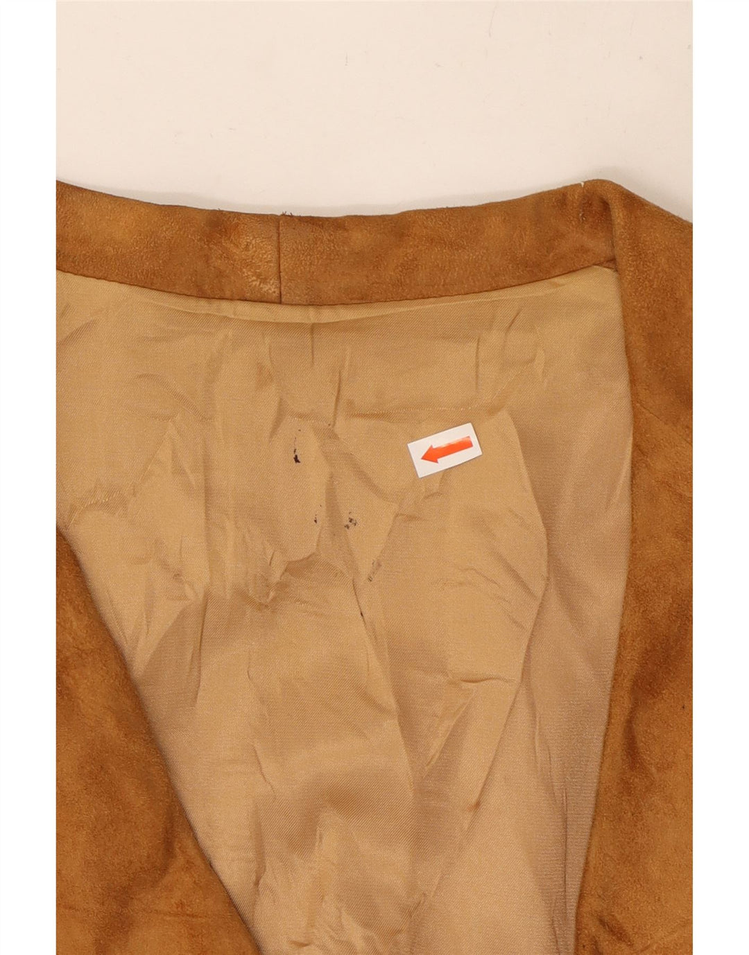 Damska kurtka zamszowa VINTAGE IT 46 duża beżowa skóra