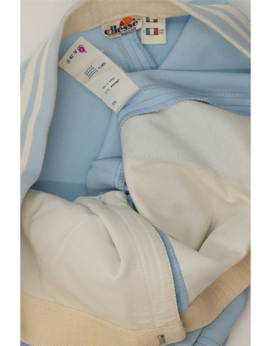 Męskie spodenki codzienne Ellesse IT 48 Medium W32 Niebieskie paski z poliestru