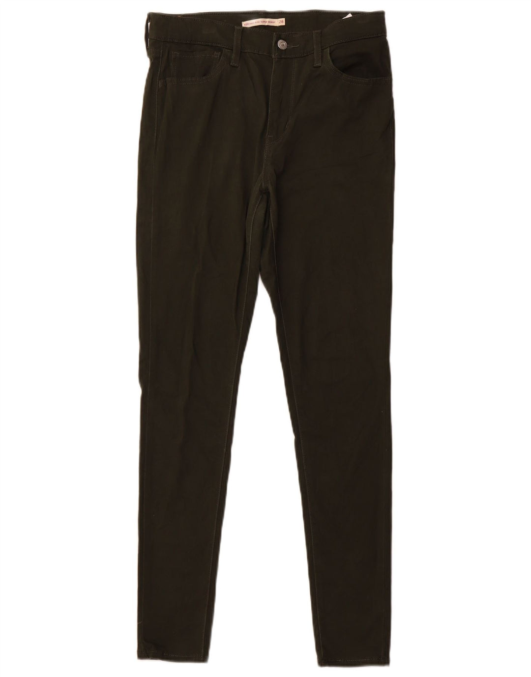 Damskie, bardzo obcisłe spodnie codzienne LEVI'S 720 z wysokim stanem W28 L30 Khaki