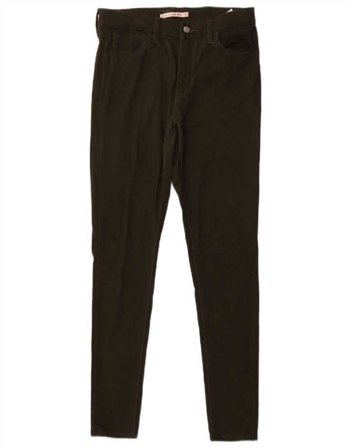 Damskie, bardzo obcisłe spodnie codzienne LEVI'S 720 z wysokim stanem W28 L30 Khaki