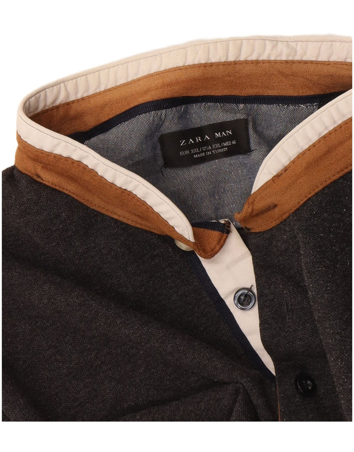 Męska koszulka polo Zara 2XL szara
