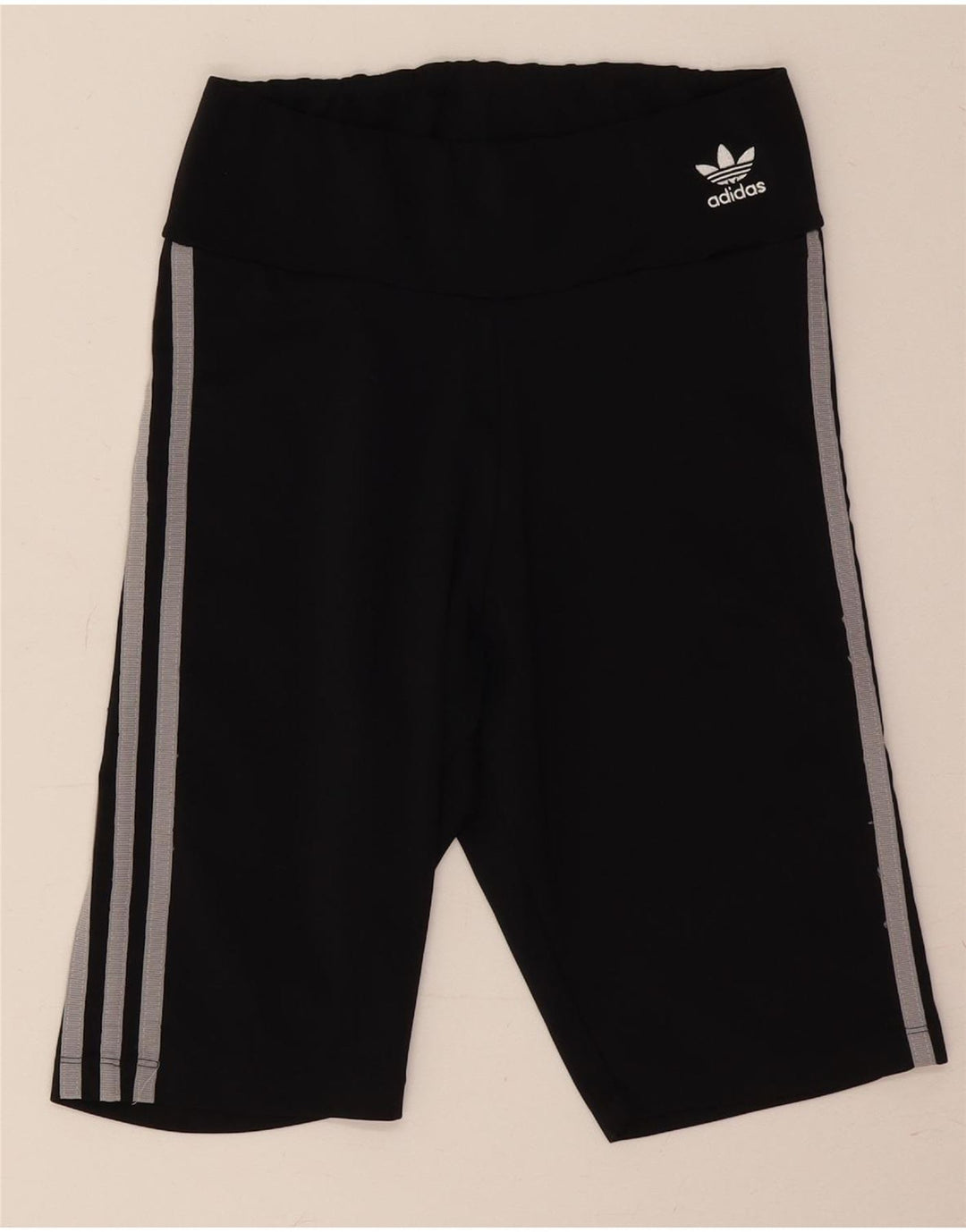 Damskie spodenki sportowe Adidas UK 10, małe, czarne, poliestrowe