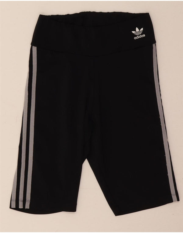 Damskie spodenki sportowe Adidas UK 10, małe, czarne, poliestrowe