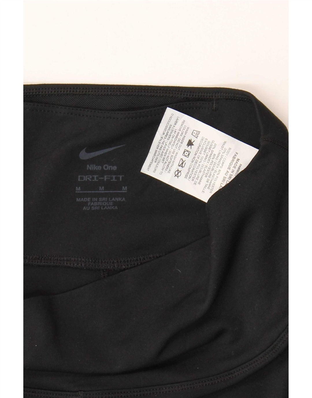 Damskie legginsy Nike Dri Fit UK 12, średni czarny poliester