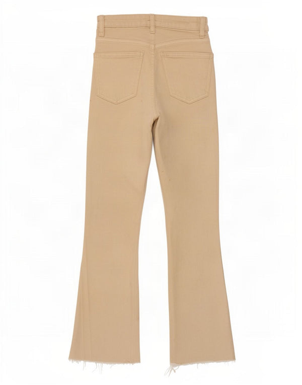 Jeansy damskie Bootcut Zara EU 32 2XS W22 L25 Beżowe