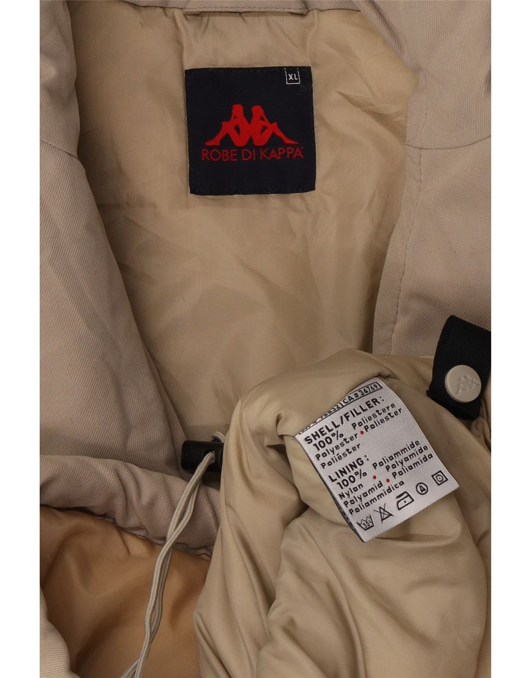Męska ocieplana kurtka Kappa UK 42 XL Beżowy poliester