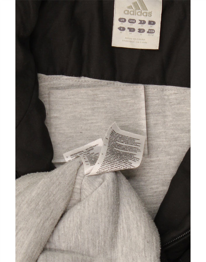 Męska kurtka bomber ADIDAS z grafiką UK 38, średni czarny poliamid