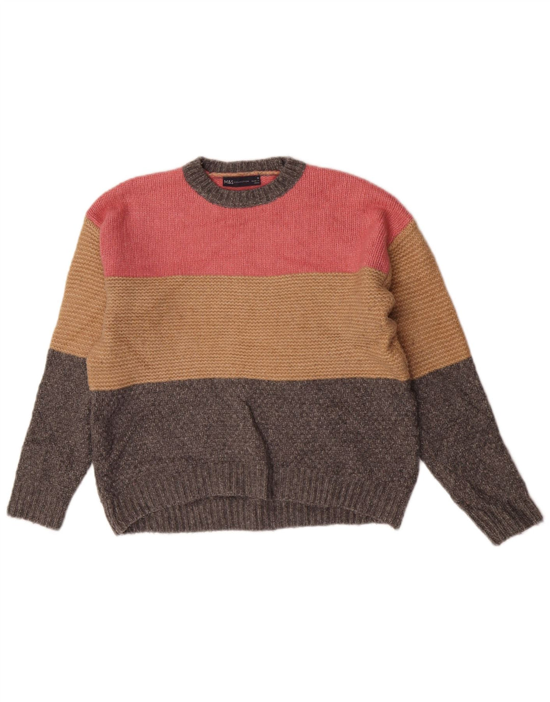 Sweter damski Marks & Spencer z okrągłym dekoltem, UK 12, średni, wielokolorowy