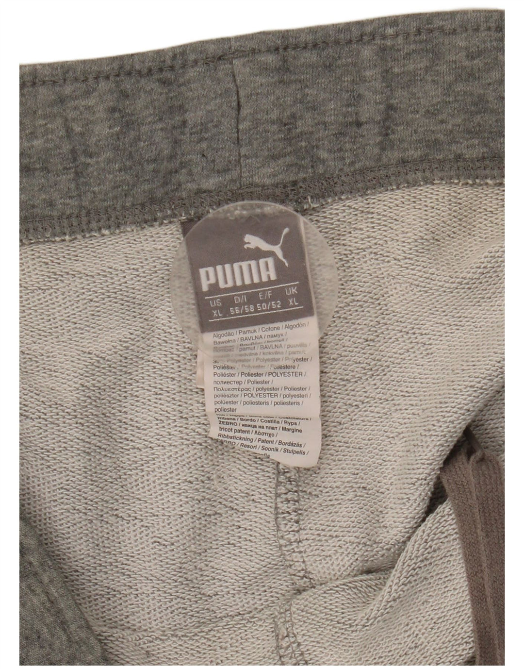 Męskie spodenki sportowe Puma XL, szare, bawełniane