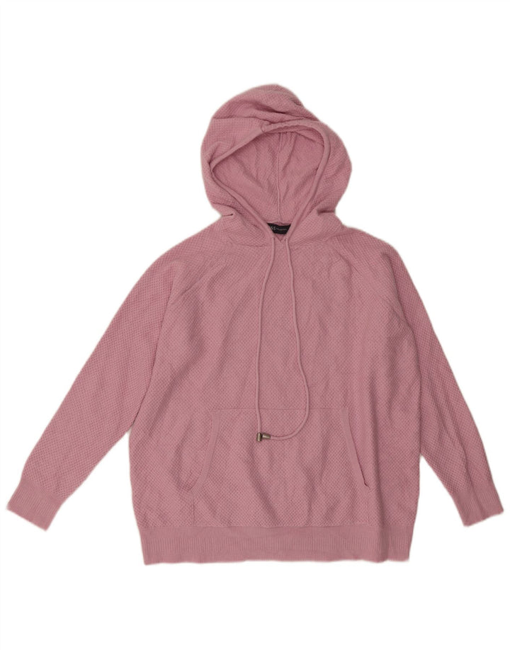 Damski sweter z kapturem Marks & Spencer UK 14, średnioróżowy, wiskoza