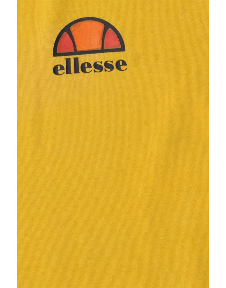 Koszulka męska Ellesse Top, średnia żółta bawełna