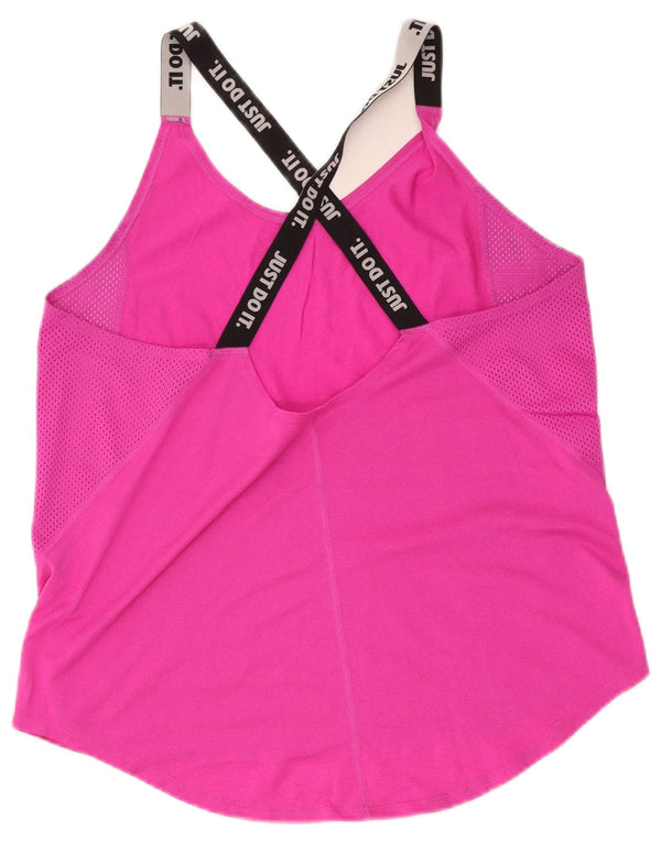 Damska kamizelka Nike Dri Fit Crop Graphic UK 14, duży róż