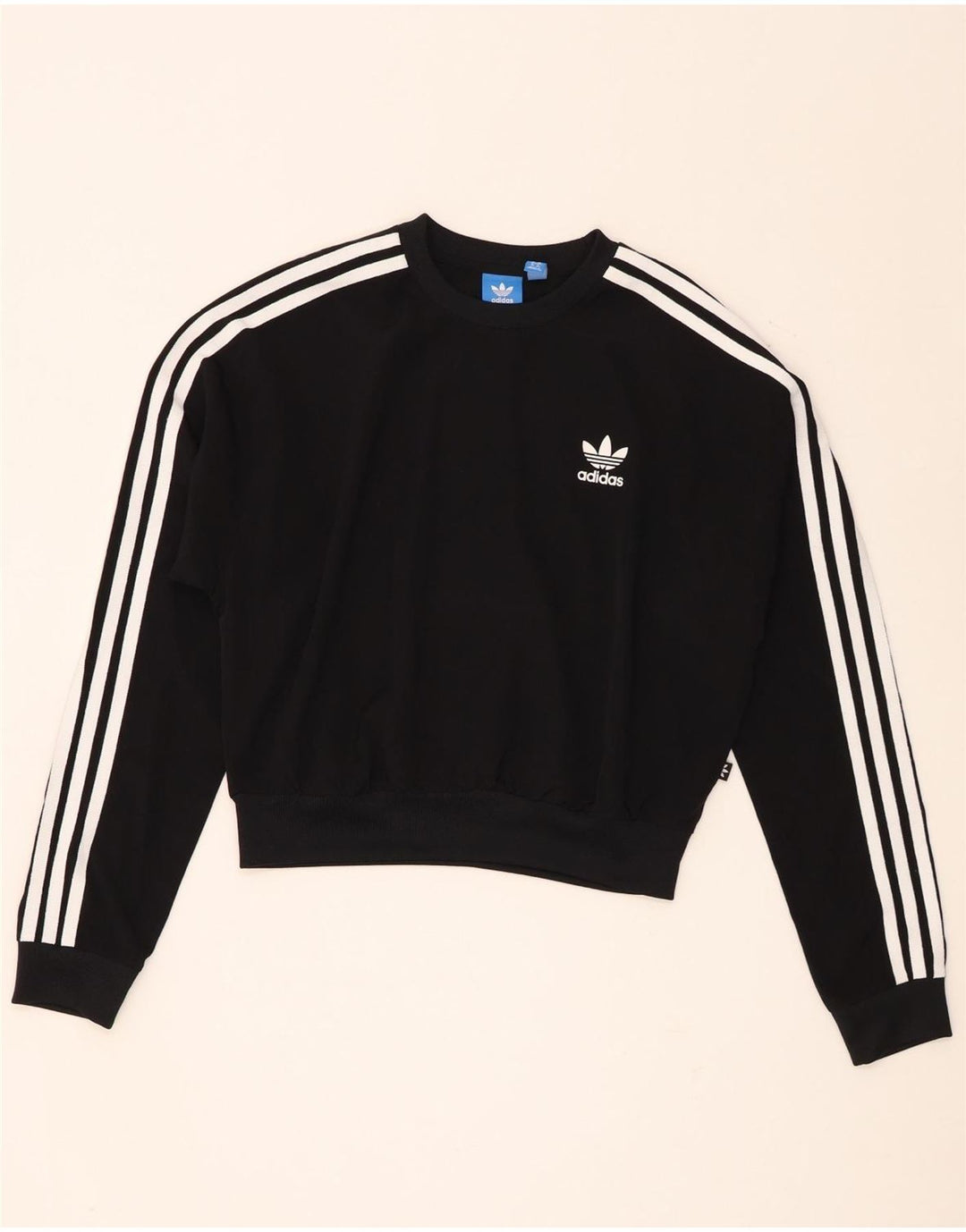 Damska bluza Adidas Crop Oversized Sweter UK 8 Mały czarny poliester