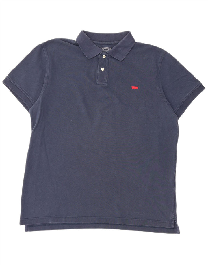 Męska koszulka polo Levi's, duża, granatowa, bawełniana