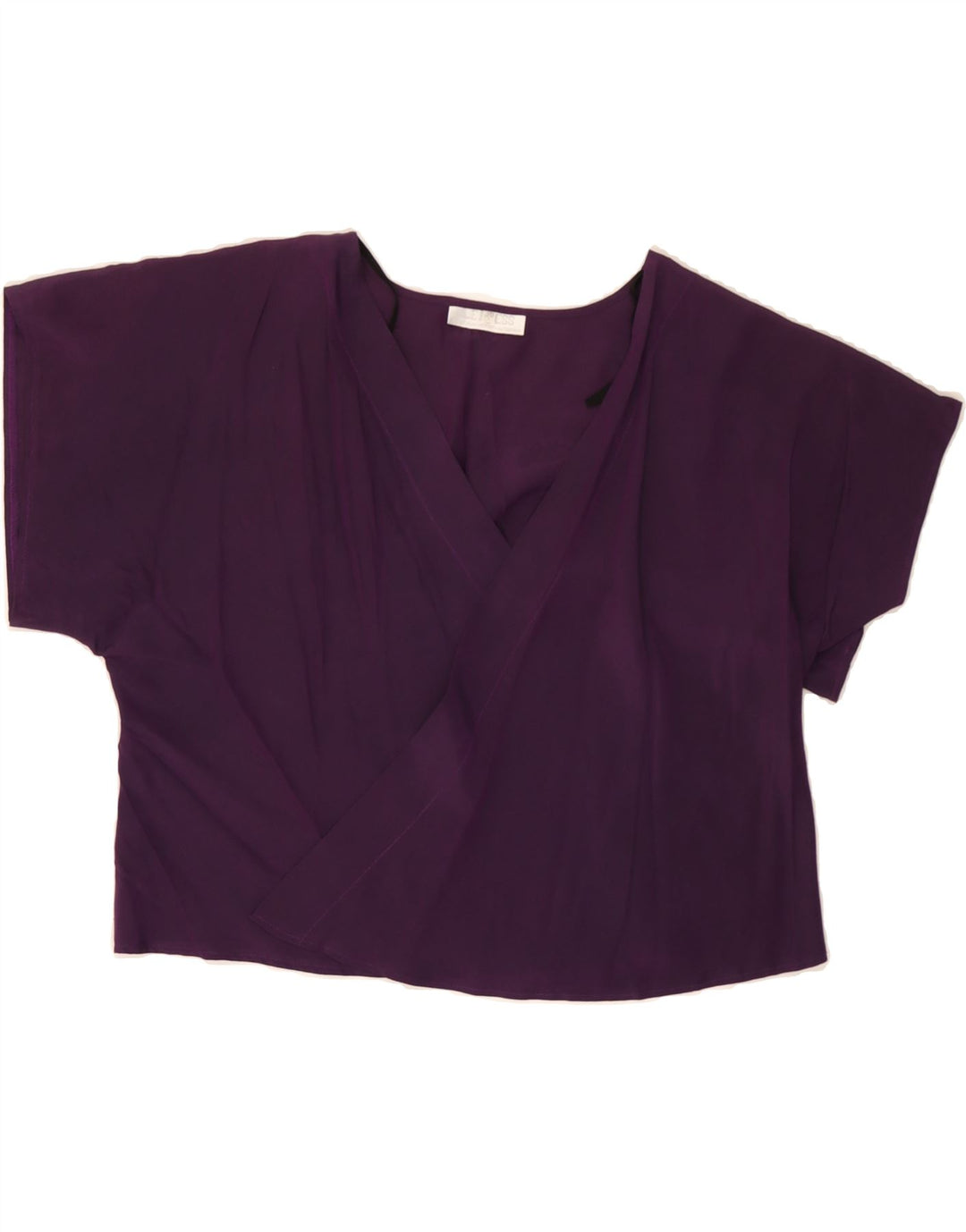VINTAGE Womens Crop Oversized Blouse Top EU 36 Small Purple Vintage Vintage and Second-Hand Vintage from Messina Hembry 