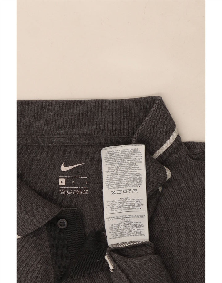 Męska koszulka polo Nike, duża, szara, bawełniana