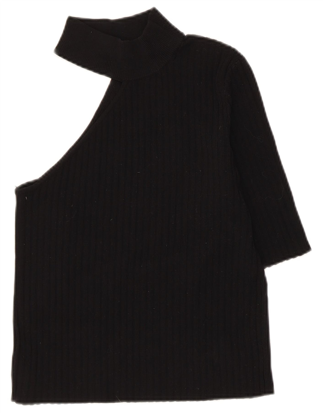 Damski top Zara na jedno ramię, UK 8, mały, czarny nylon