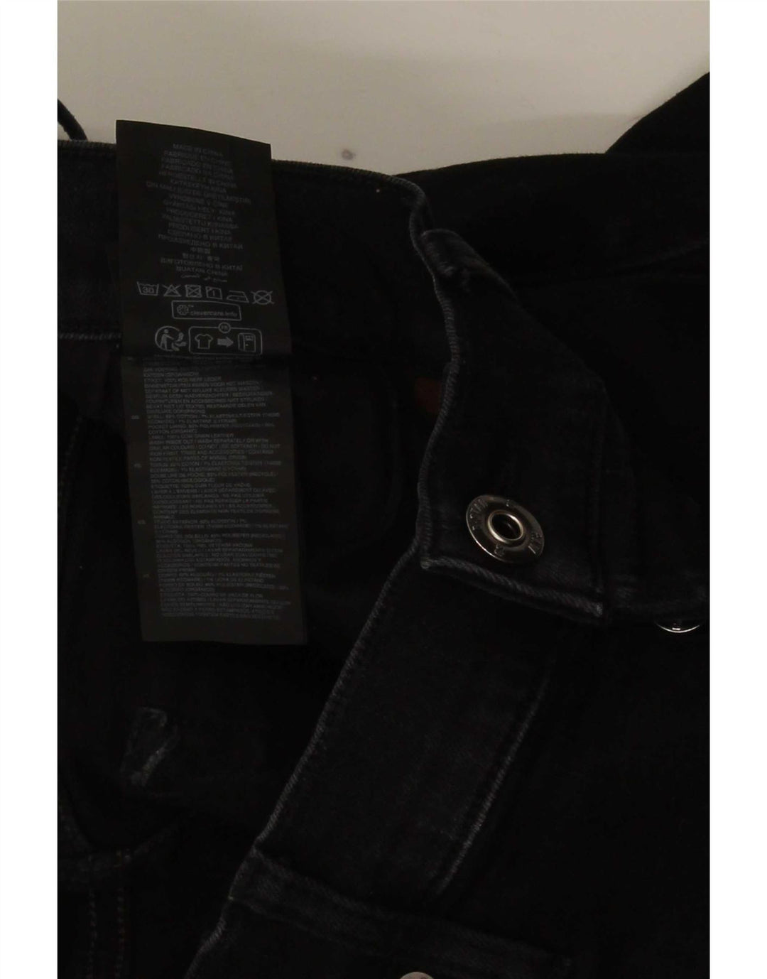 G-Star Męskie 3301 Slim Jeans W32 L32 Czarna bawełna