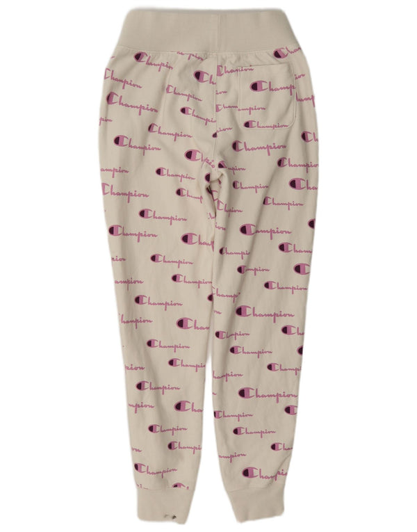 Damskie spodnie dresowe Champion Reverse Weave Joggers UK 10 Small White