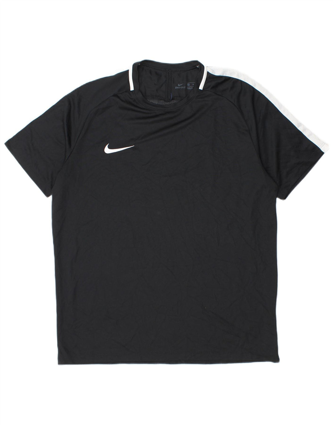 Męski T-shirt Nike Dri Fit Top XL, czarny, z blokami kolorów