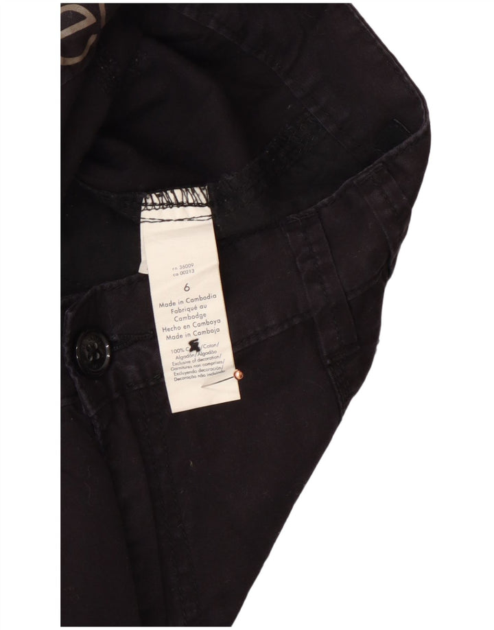 Damskie spodenki cargo CALVIN KLEIN US 6 Medium W30, czarne, bawełniane