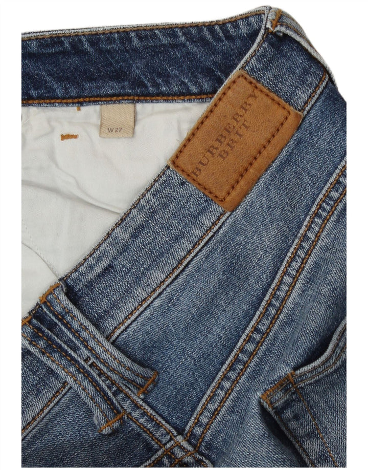 Damskie spodenki jeansowe Burberry BRIT W27 Małe, niebieskie, bawełniane