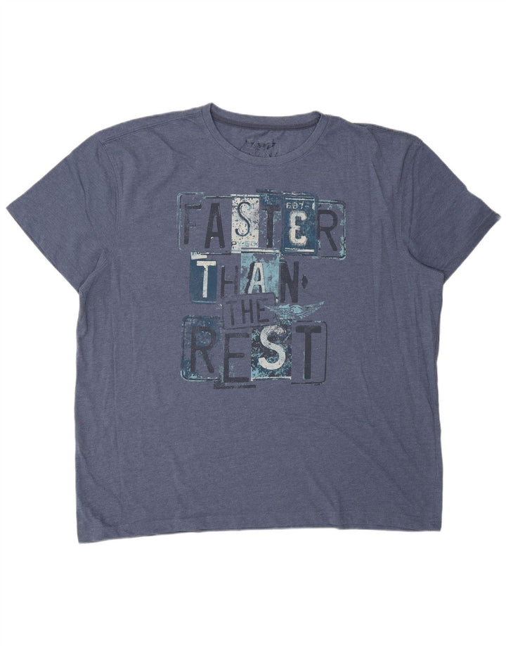 Męska koszulka z grafiką ARIZONA Top 3XL, granatowa, bawełniana