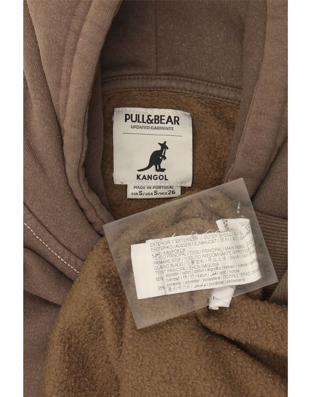 Damski sweter oversize Pull & Bear UK 10, mały, szary, bawełniany