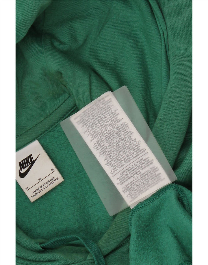 Męski sweter z kapturem Nike, średni zielony, bawełniany