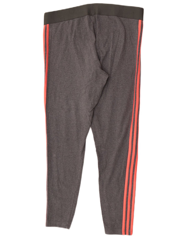 Legginsy damskie Adidas XL, szare, bawełniane