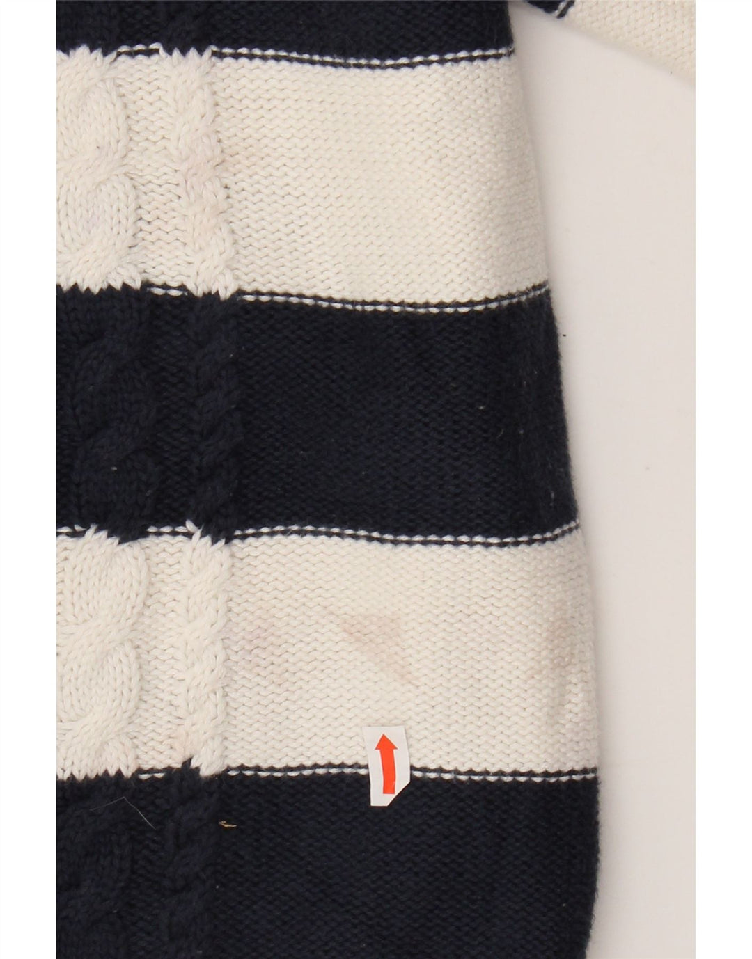 Sweter damski L.L.BEAN UK 14, średni, granatowy, bawełniany w paski