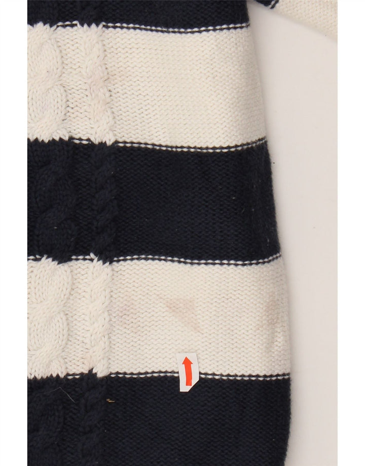 Sweter damski L.L.BEAN UK 14, średni, granatowy, bawełniany w paski