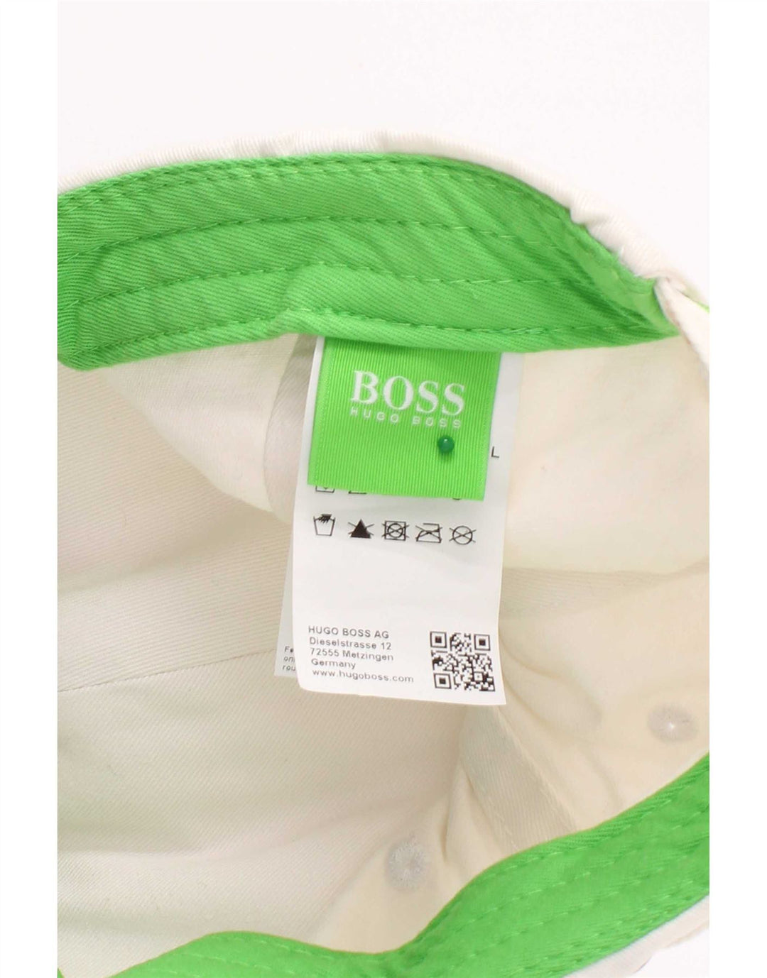 Czapka bejsbolowa męska Hugo Boss z nadrukiem, uniwersalny rozmiar, bawełna, kolor biały
