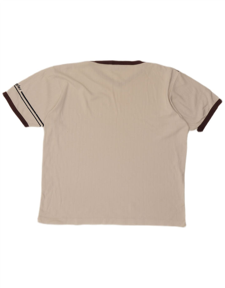 T-shirt męski Wrangler Top XL, biały, z blokami kolorów