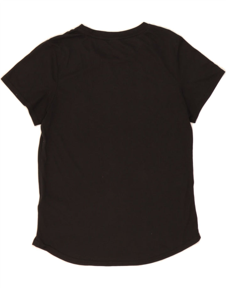 PUMA Womens Graphic T-Shirt Top UK 10 Small Black Polyester Vintage Puma and Second-Hand Puma from Messina Hembry 