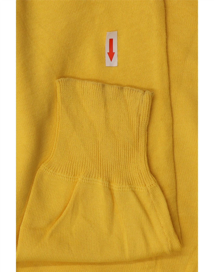 Męski sweter zapinany na zamek Sergio Tacchini, duży, żółty, bawełniany