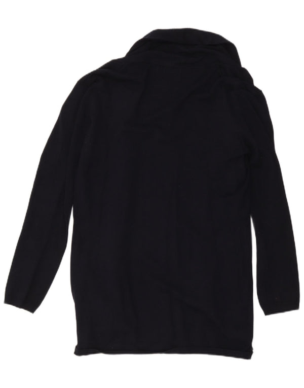 Sweter damski Zara z otwartym kardiganem UK 14, duża, czarna wiskoza