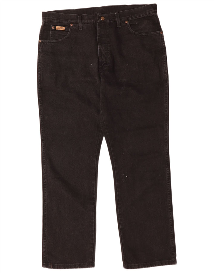 Męskie proste dżinsy Wrangler W28 L32 czarne