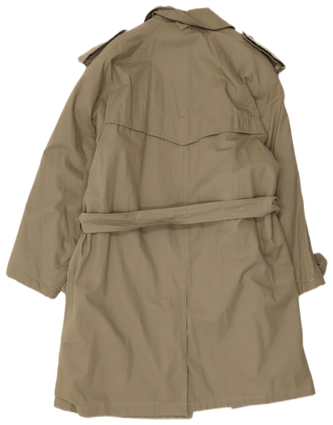 Vintage męski trencz UK 36 Small Khaki Cotton