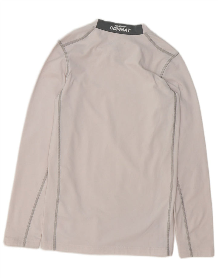Chłopięca koszulka Nike Dri Fit z długim rękawem 13-14 lat XL, biały poliester