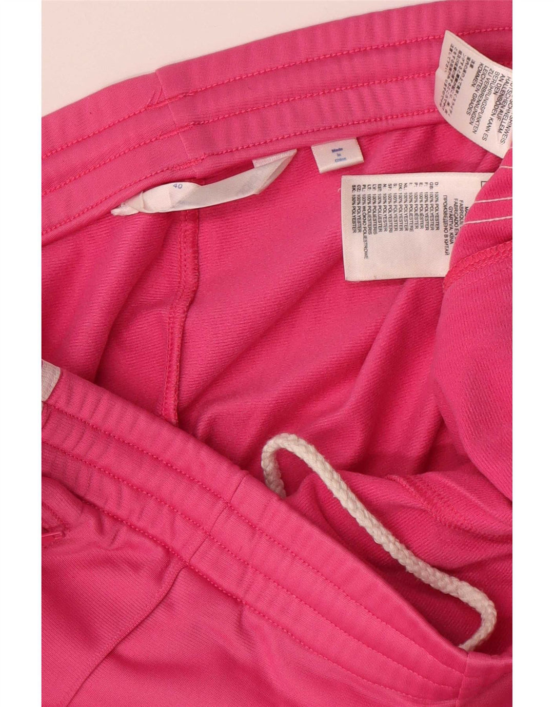 Damskie spodnie dresowe Adidas EU 40 Średni różowy poliester