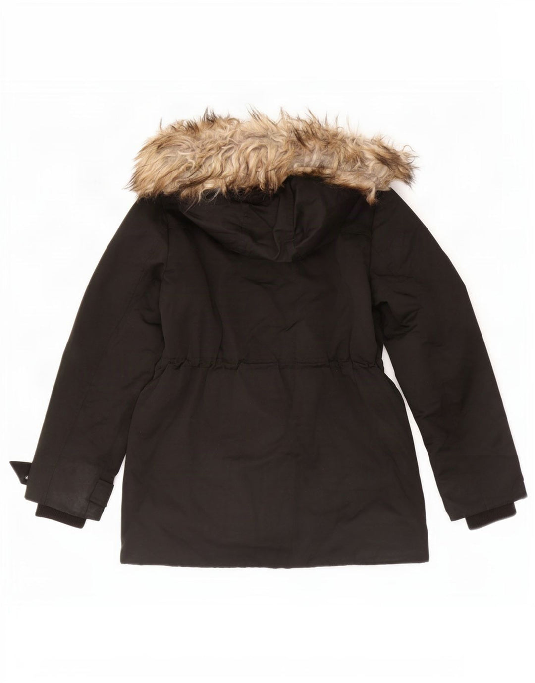 Damska kurtka parka z kapturem Topshop UK 8, mała, czarna, poliester