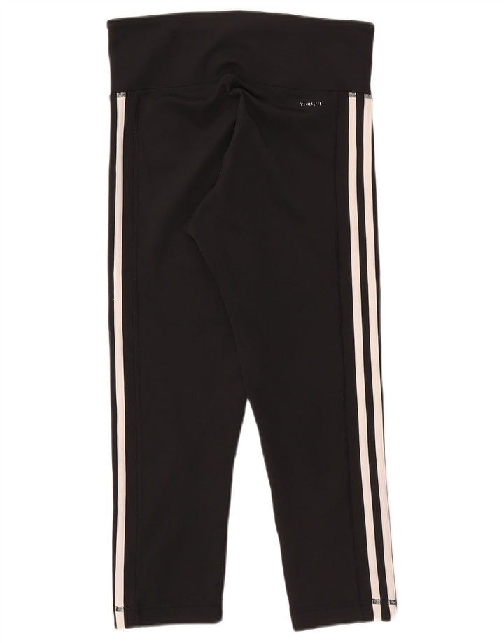 Damskie legginsy Adidas Climalite UK 8/10, małe, czarne, poliestrowe