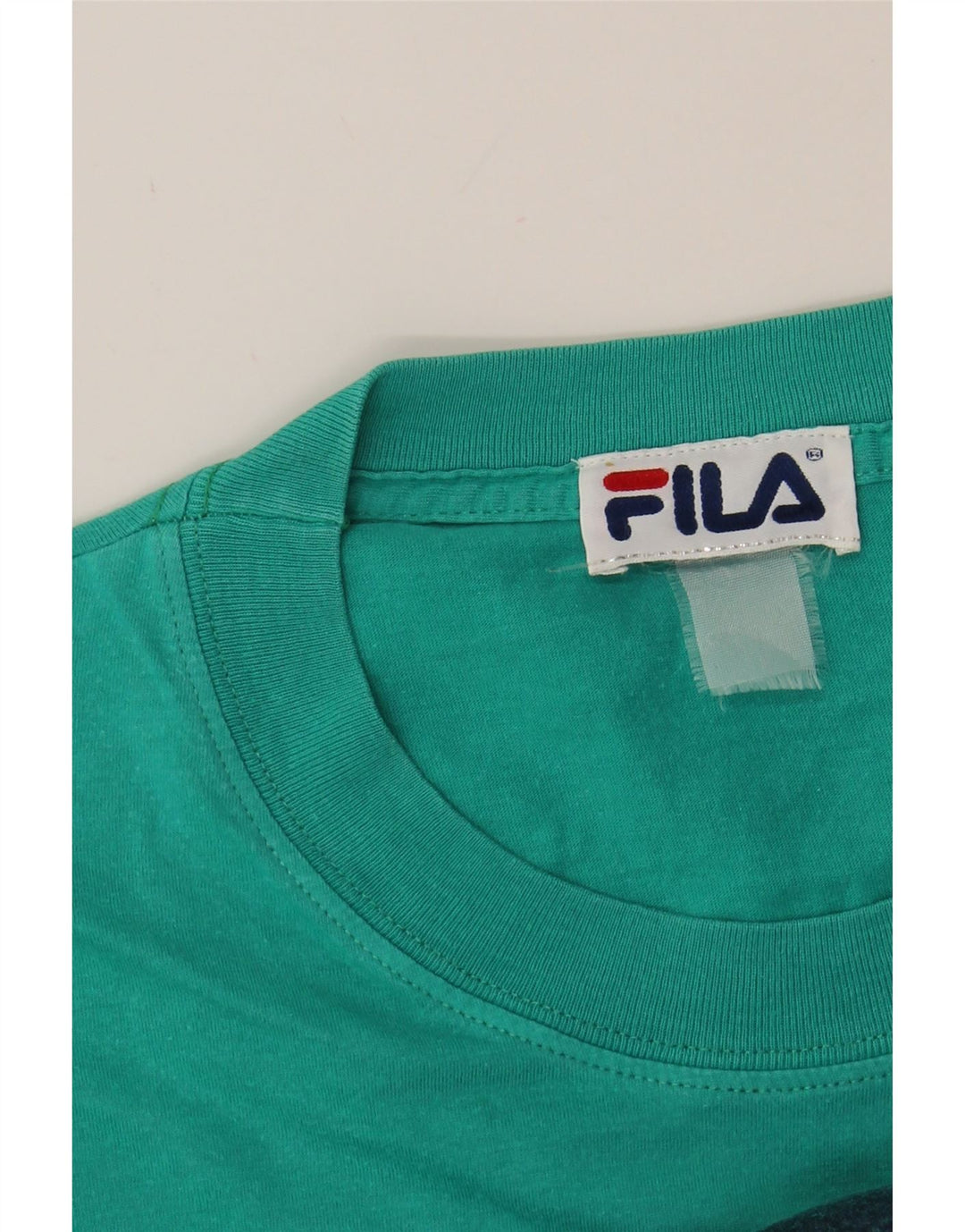 FILA Mens Graphic T-Shirt Top Large Green Vintage Fila and Second-Hand Fila from Messina Hembry 