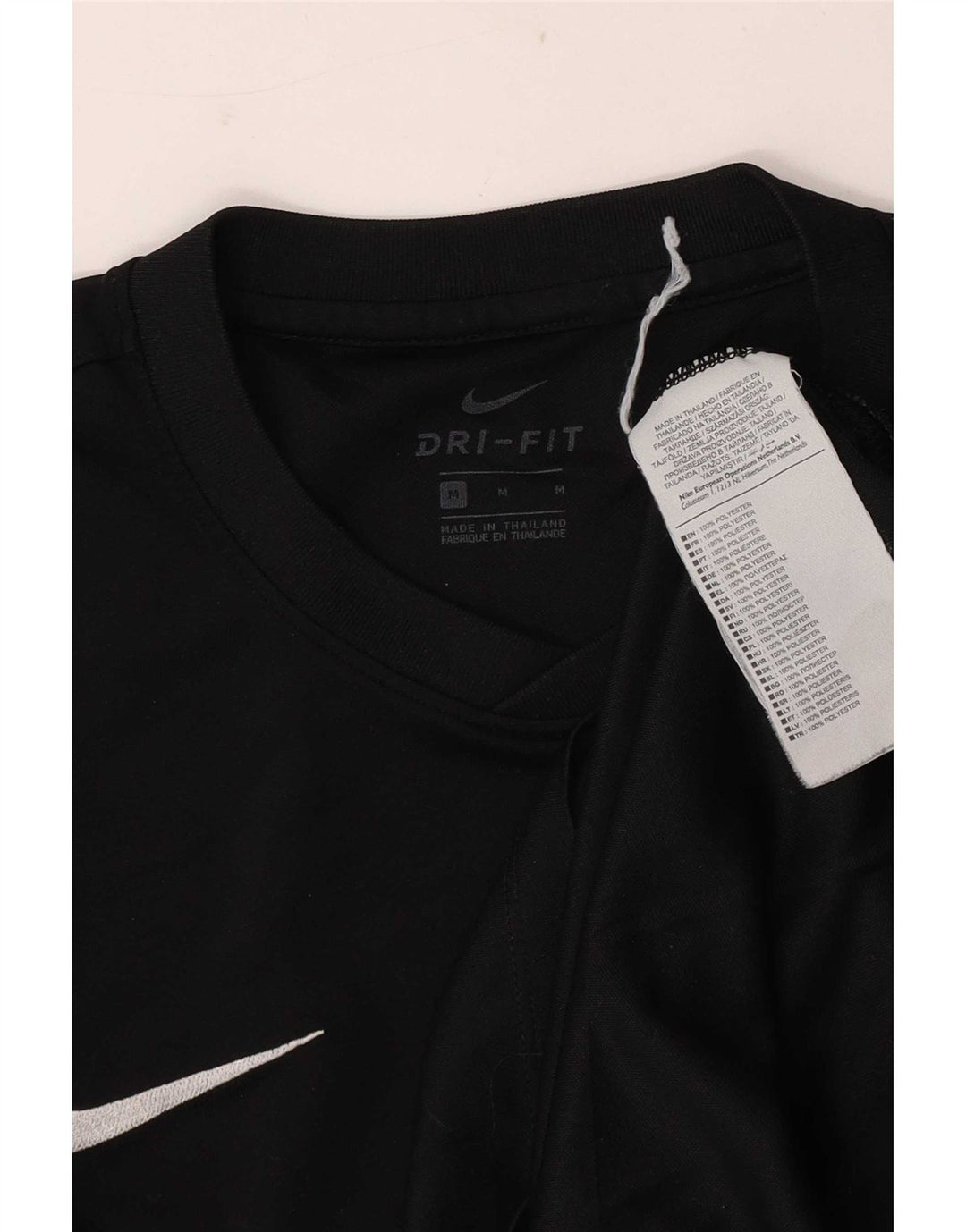 Męska koszulka Nike Dri Fit Top, średni czarny poliester