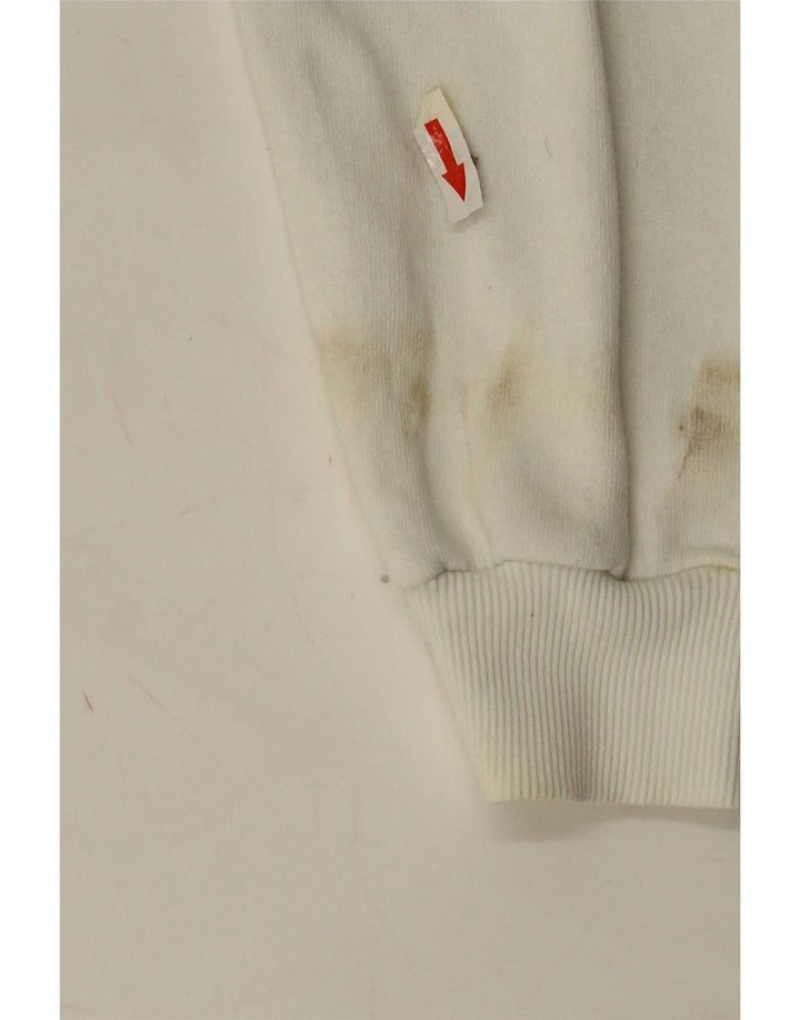 Damska bluza oversize Zara z grafiką UK 10, mała, biała