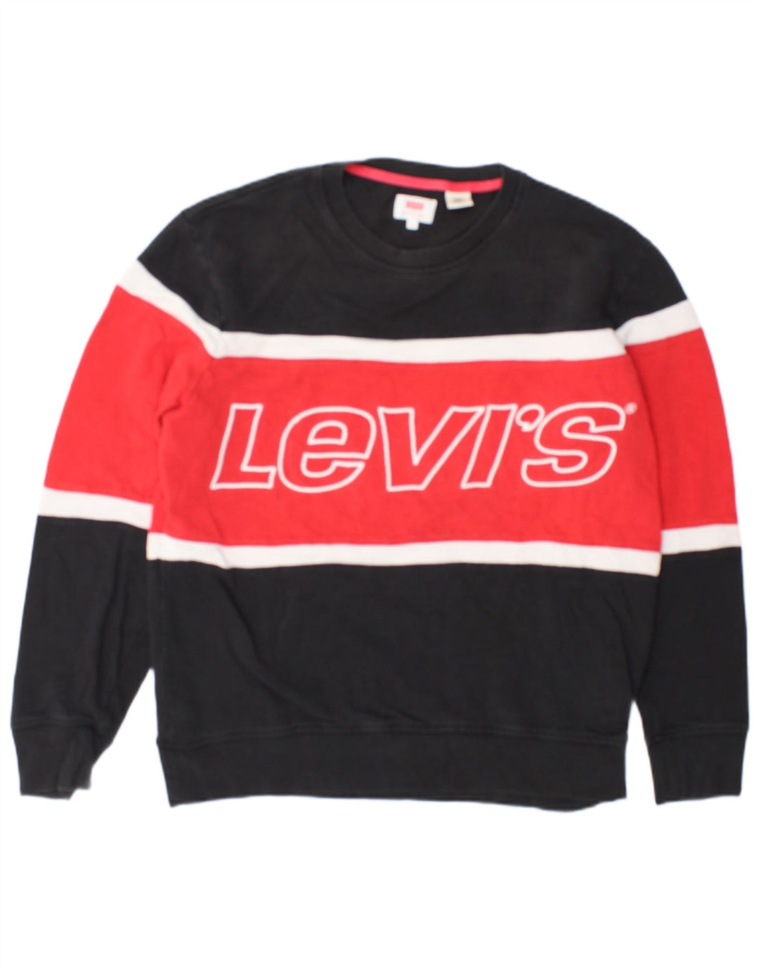 Męska bluza Levi's z grafiką, bawełniana, w kolorze średniej czerni